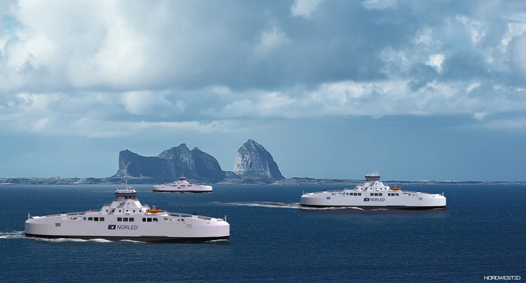 New contract! Three battery-hybrid ferries for Norled 1