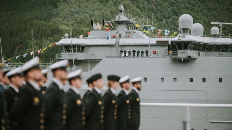Naming ceremony for the third and last Coast Guard Vessel from Vard 2