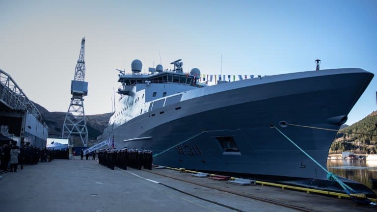 Naming ceremony for the second Coast Guard Vessel from Vard 2
