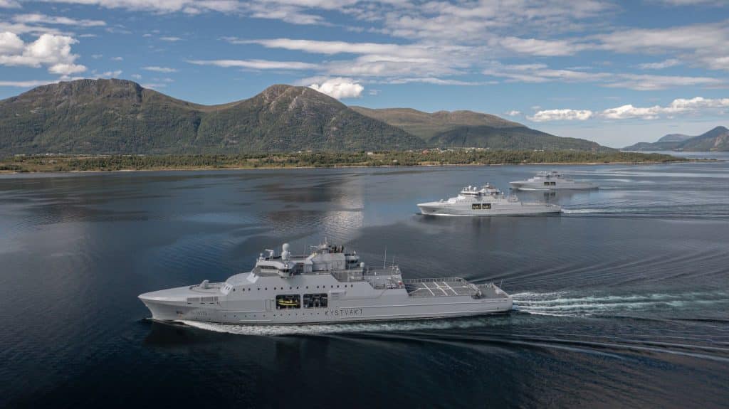 All three ships in the Jan Mayen class delivered! 1