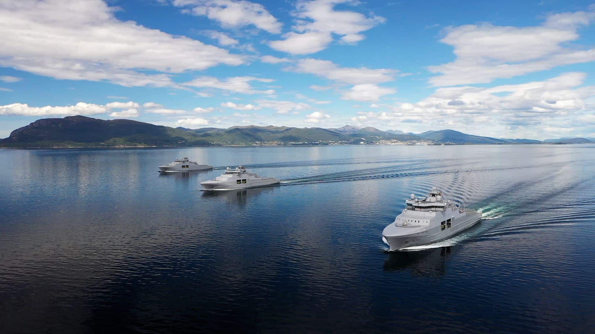 All three ships in the Jan Mayen class delivered! 1